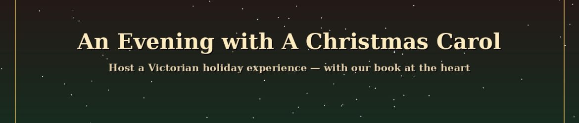 An Evening with A Christmas Carol — host an event banner